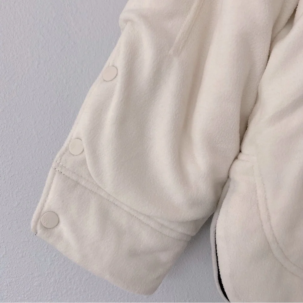 NWOT Free People Movement Climber Fleece Pullover Jacket Ivory and Black